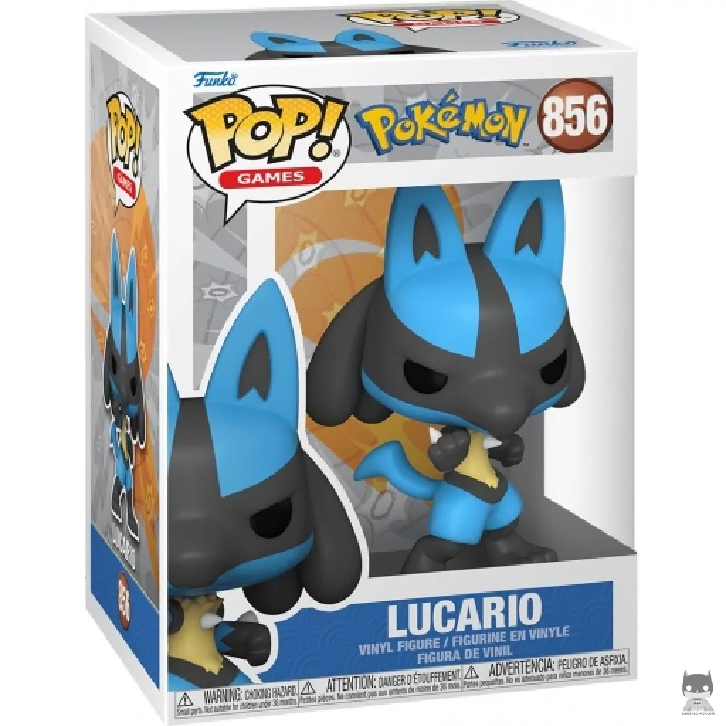 Lucario Funko Pop! figure in its box