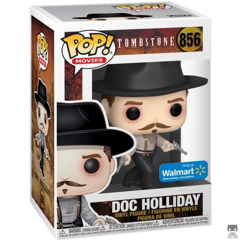 Doc Holliday with two Guns Funko Pop! figure in its box