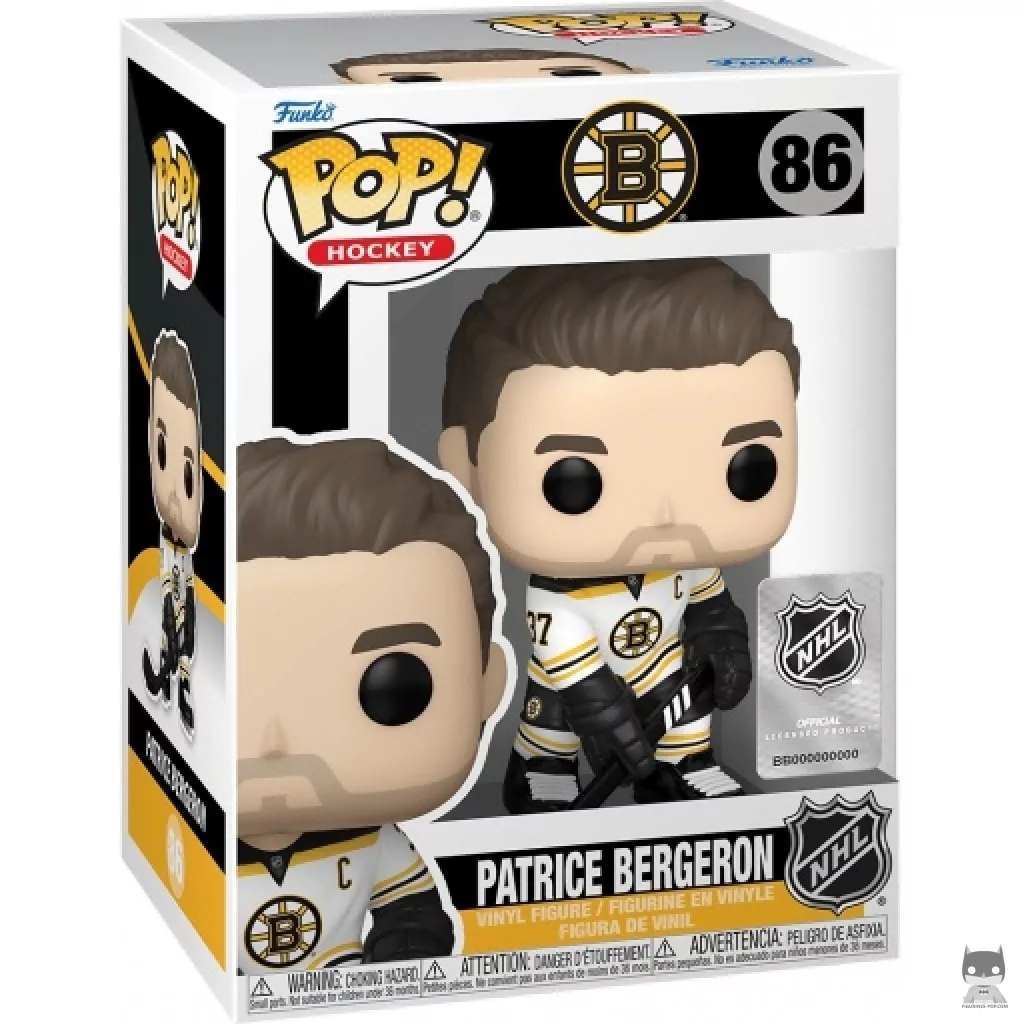 Patrice Bergeron Funko Pop! figure in its box