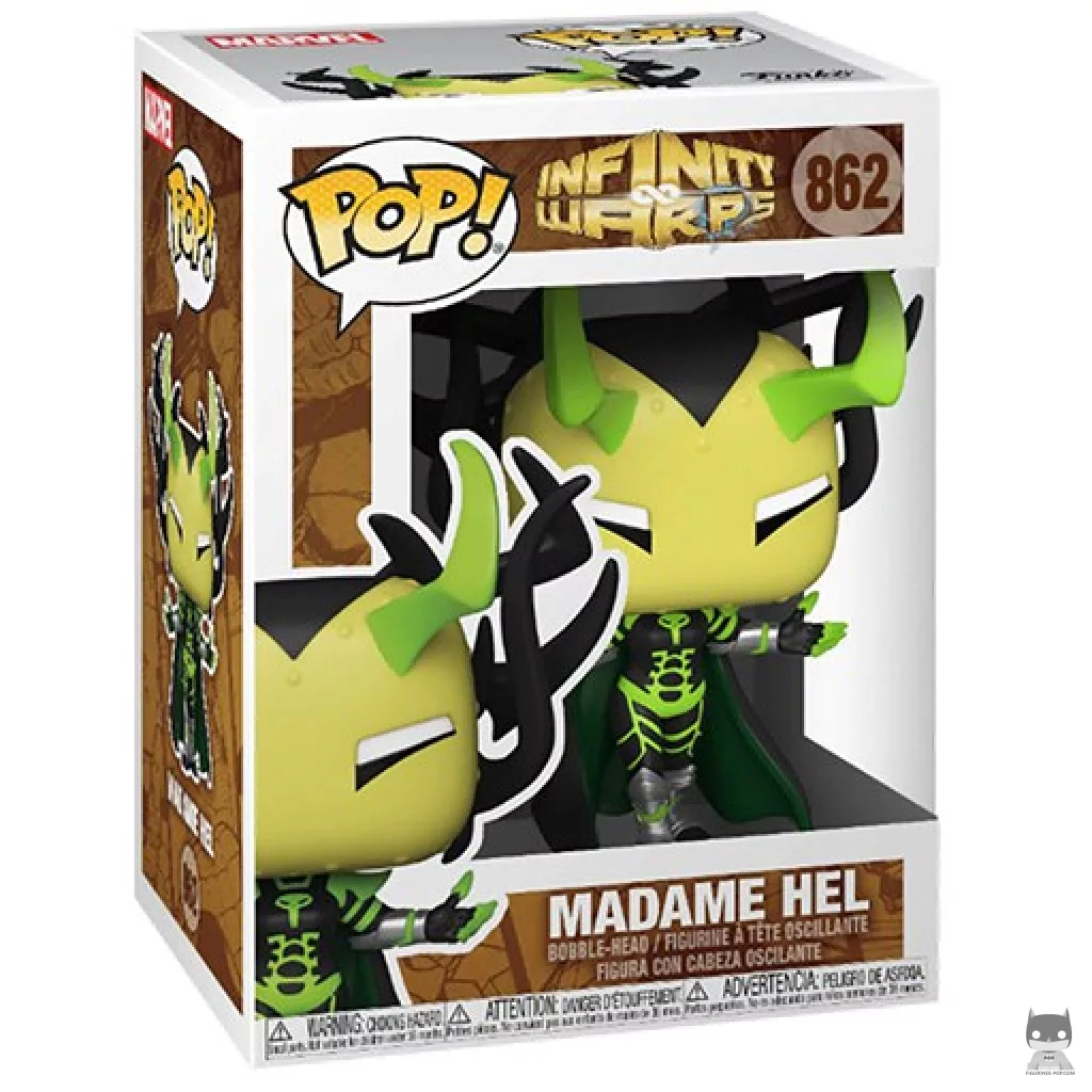 Madame Hel Funko Pop! figure in its box