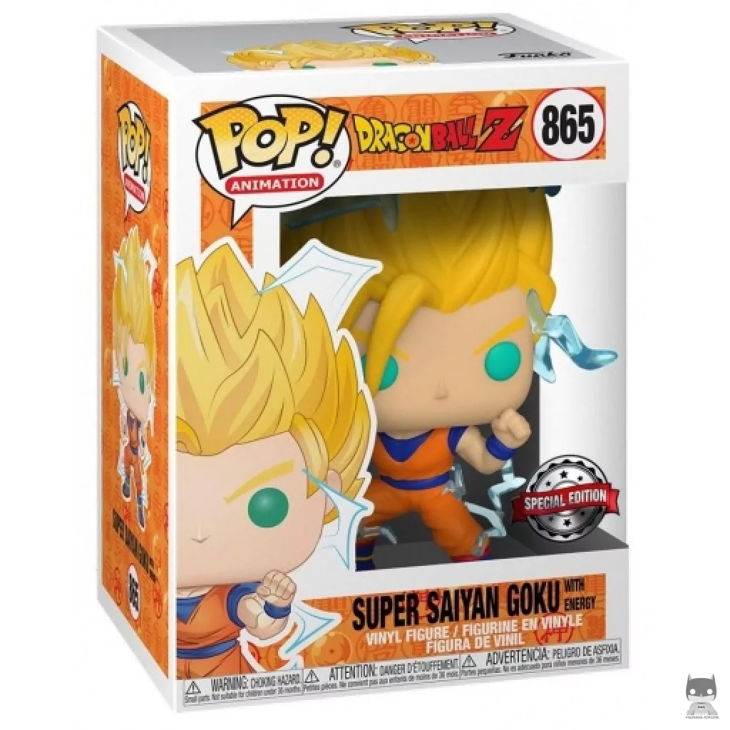 Super Saiyan Goku with Energy Funko Pop! figure in its box