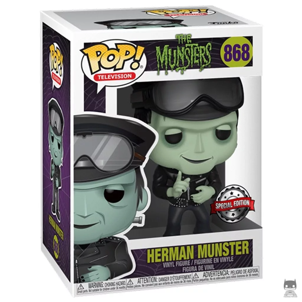 Herman Munster Funko Pop! figure in its box