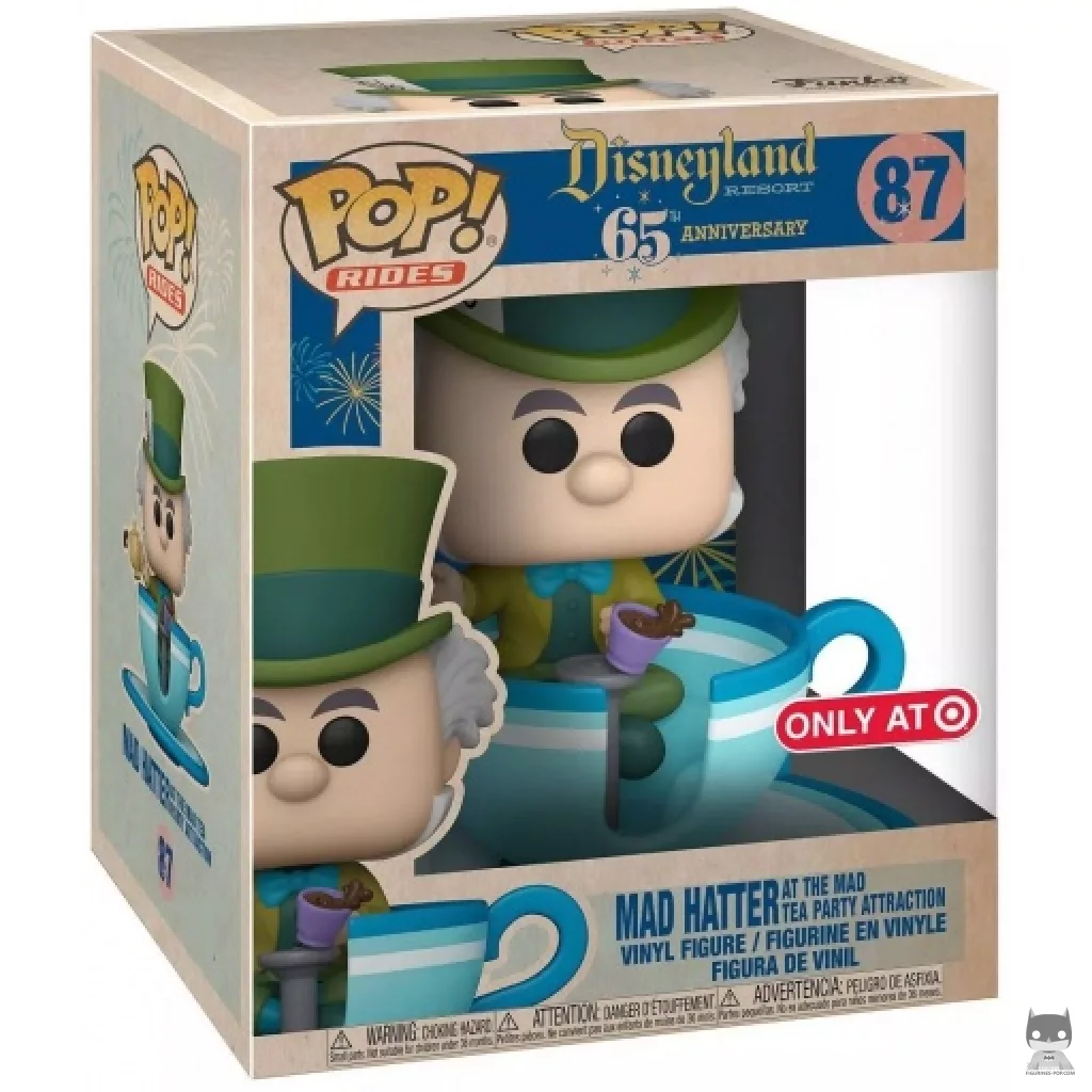 Mad Hatter at the Mad Tea Party Attraction Funko Pop! figure in its box