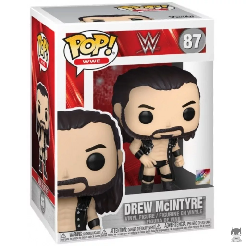 Drew McIntyre Funko Pop! figure in its box