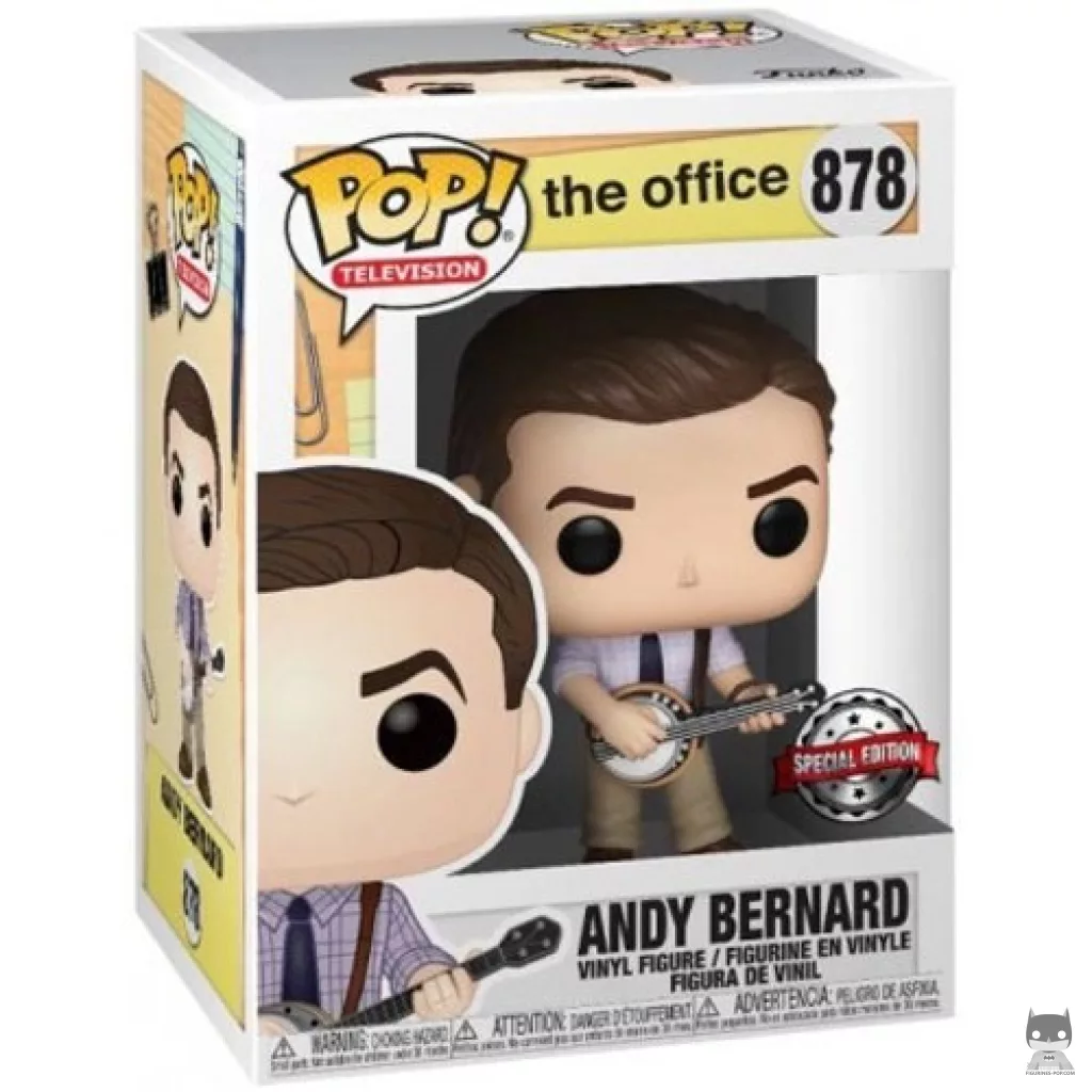 Andy Bernard Funko Pop! figure in its box