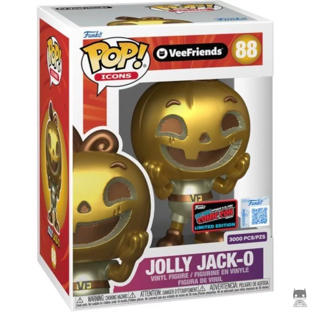 Jolly Jack-O (Gold & Metallic) Funko Pop! figure in its box