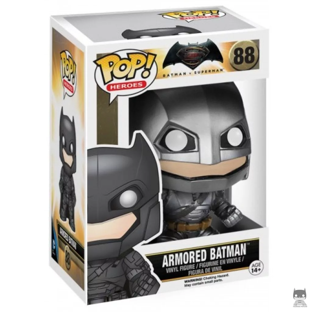 Armored Batman Funko Pop! figure in its box