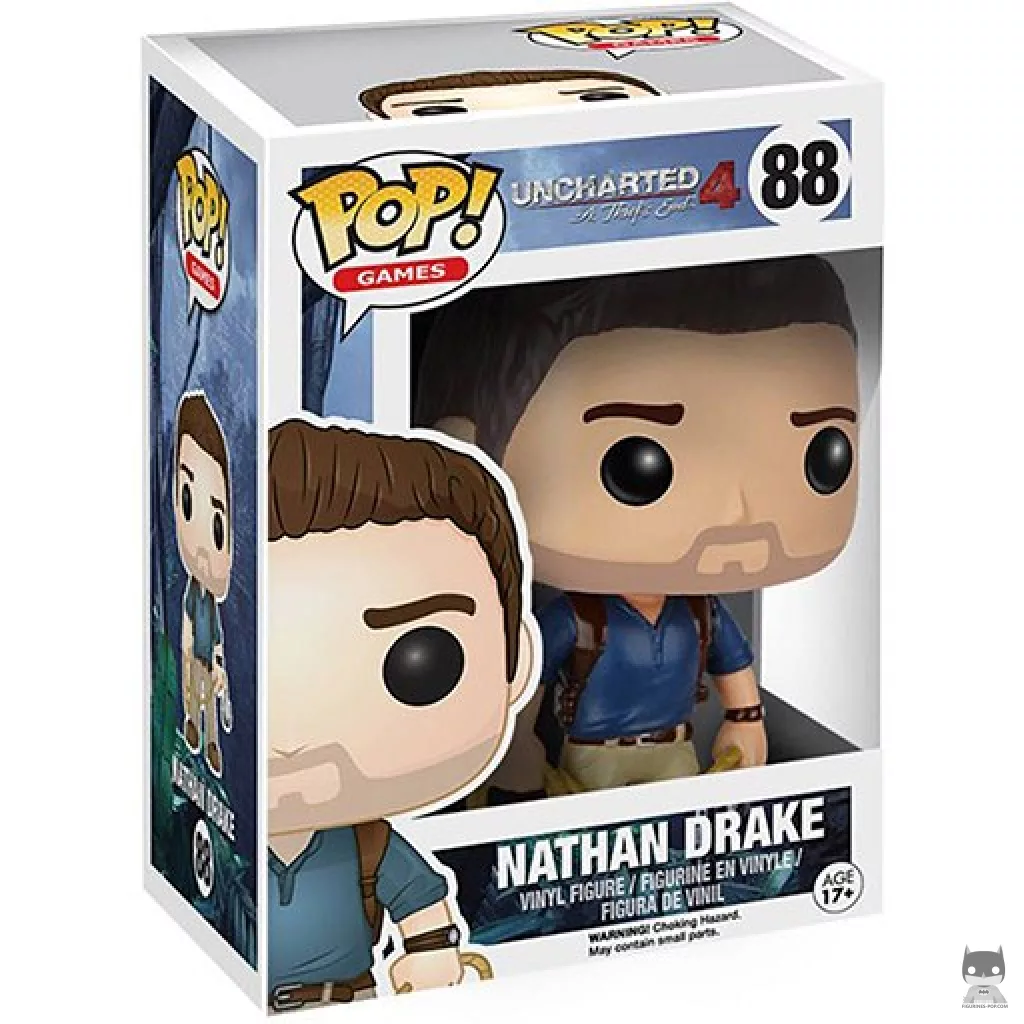 Nathan Drake Funko Pop! figure in its box