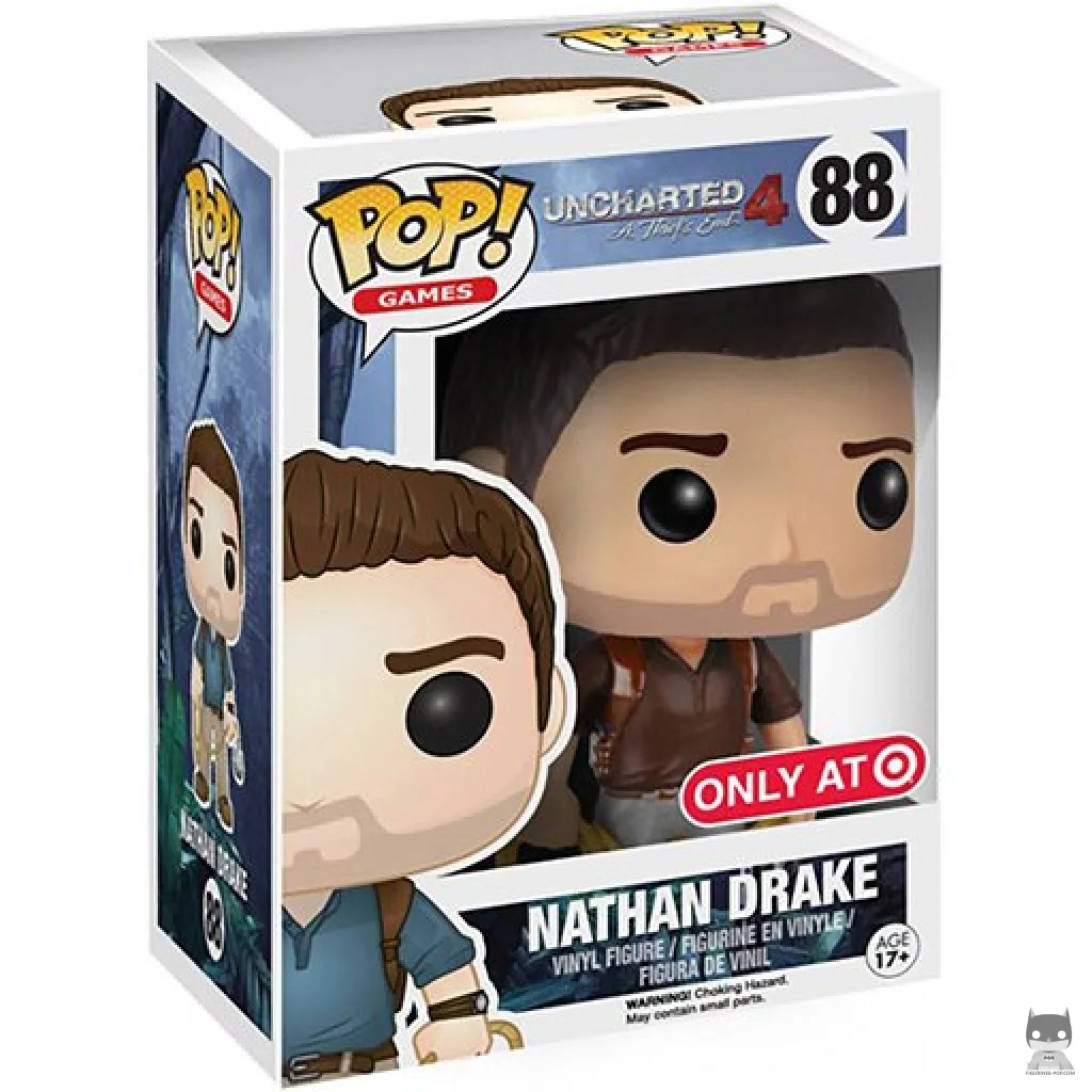 Nathan Drake (Brown shirt) Funko Pop! figure in its box