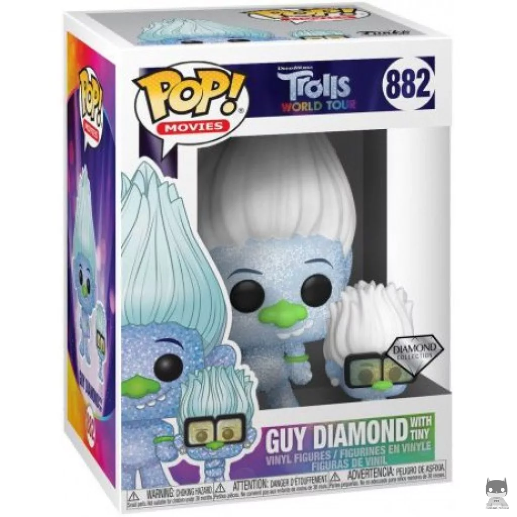 Guy Diamond with Tiny Diamond (Diamond Glitter) Funko Pop! figure in its box