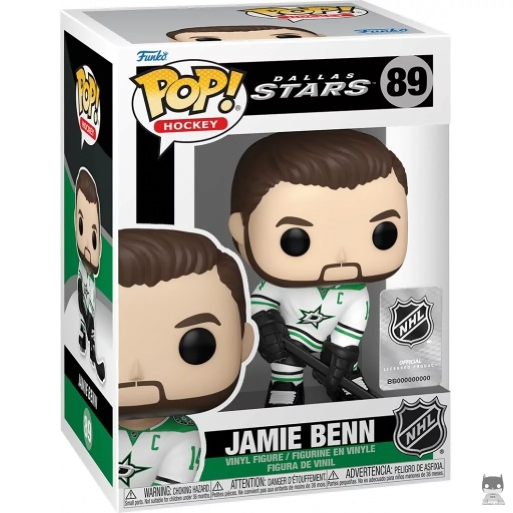Jamie Benn Funko Pop! figure in its box