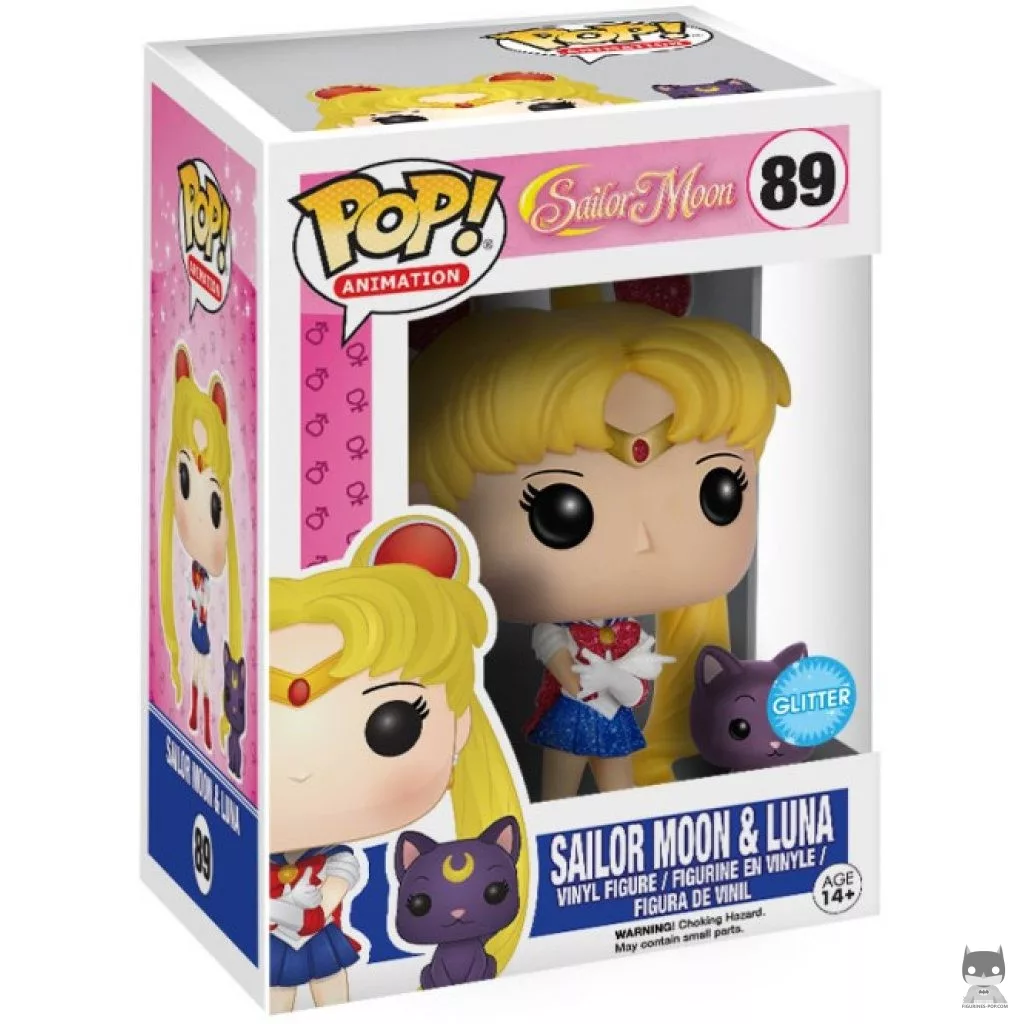 Sailor Moon & Luna (Glitter) Funko Pop! figure in its box