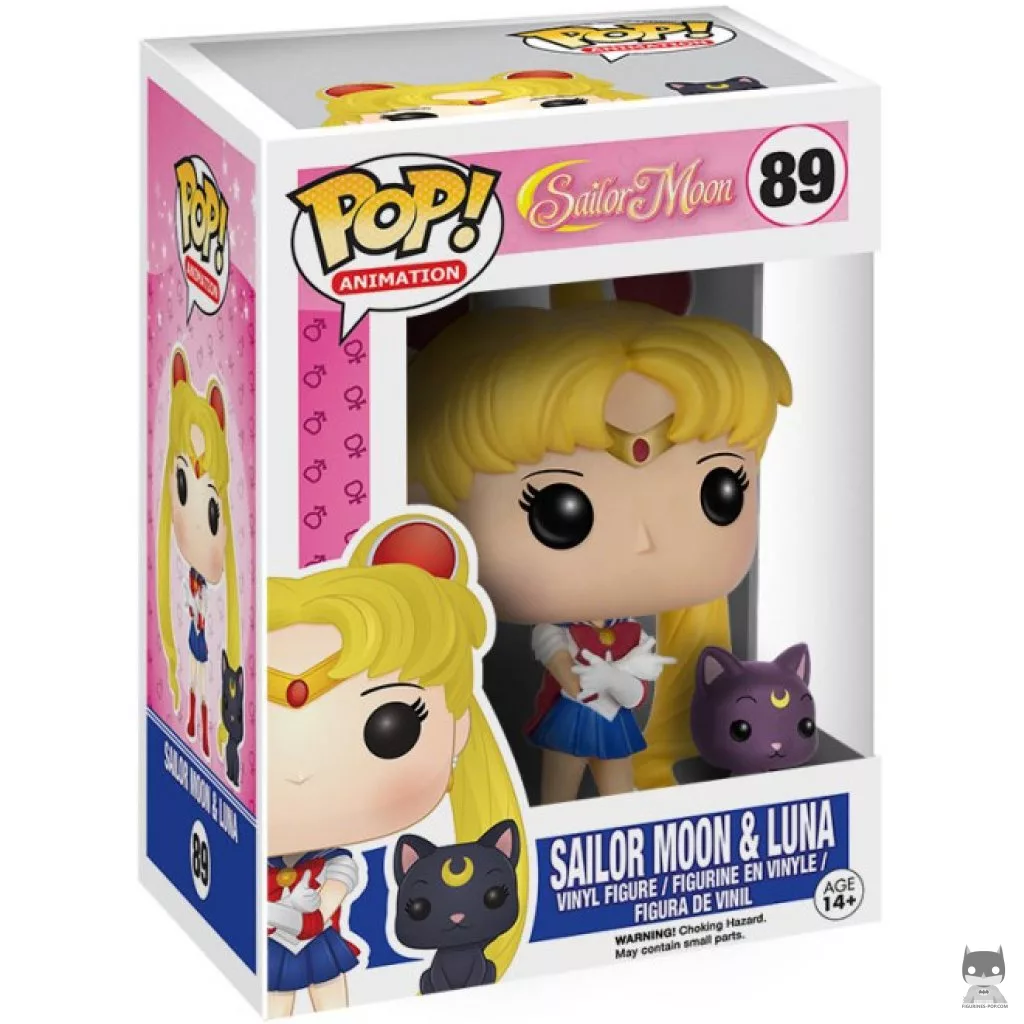 Sailor Moon & Luna Funko Pop! figure in its box