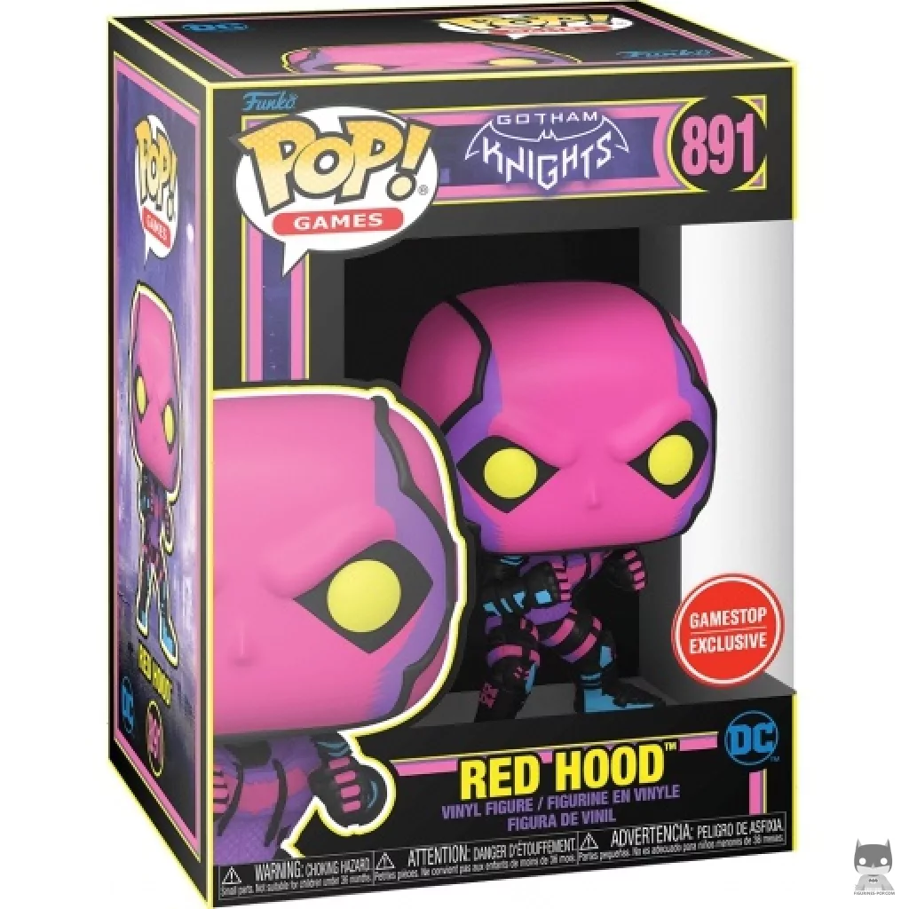 Red Hood (Blacklight) Funko Pop! figure in its box