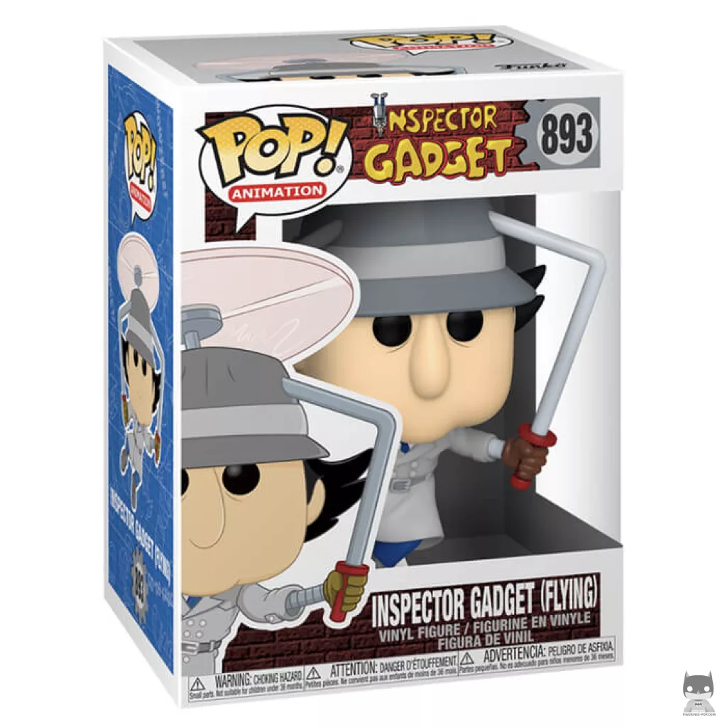 Inspector Gadget flying Funko Pop! figure in its box