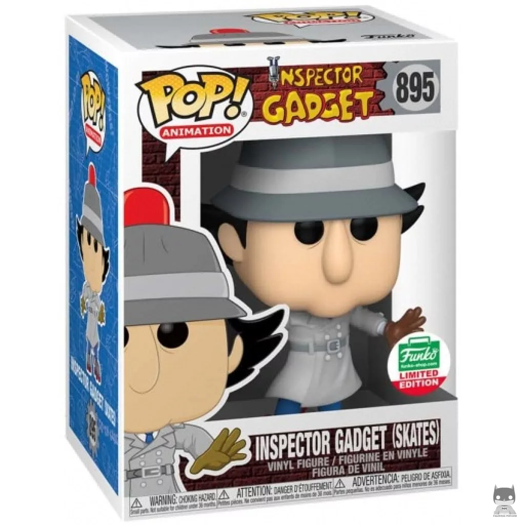 Inspector Gadget skates Funko Pop! figure in its box