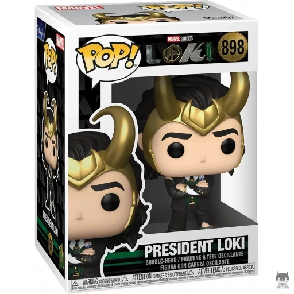 President Loki Funko Pop! figure in its box