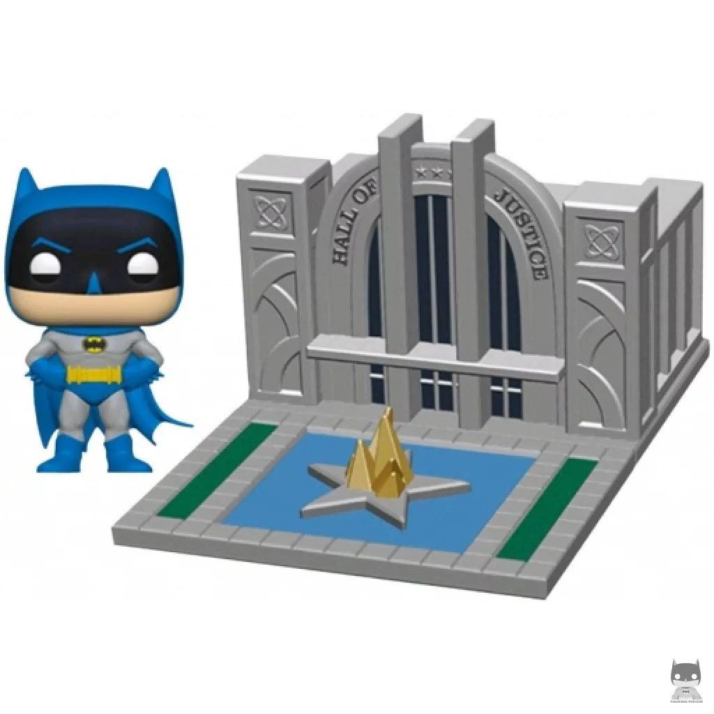 Batman with the Hall of Justice Funko Pop! figure (Batman)