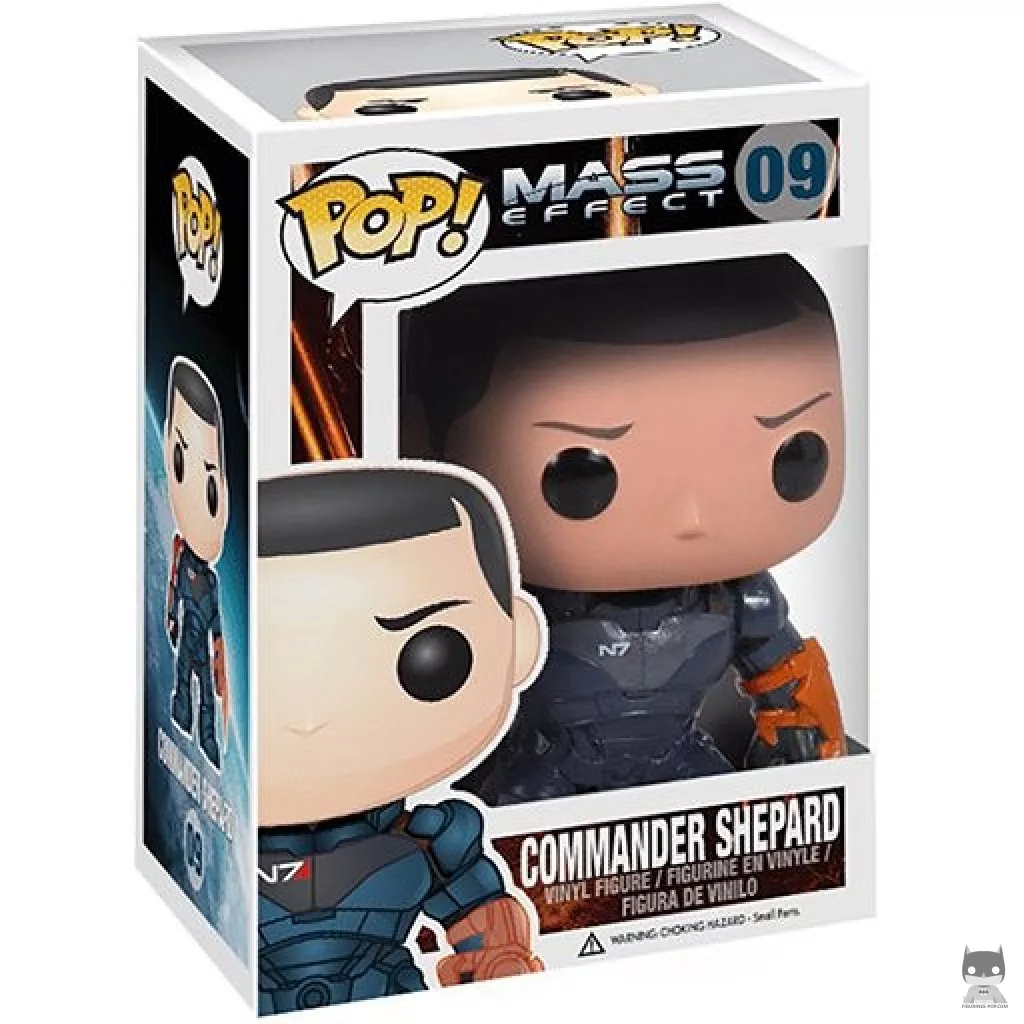 Commander Shepard Funko Pop! figure in its box
