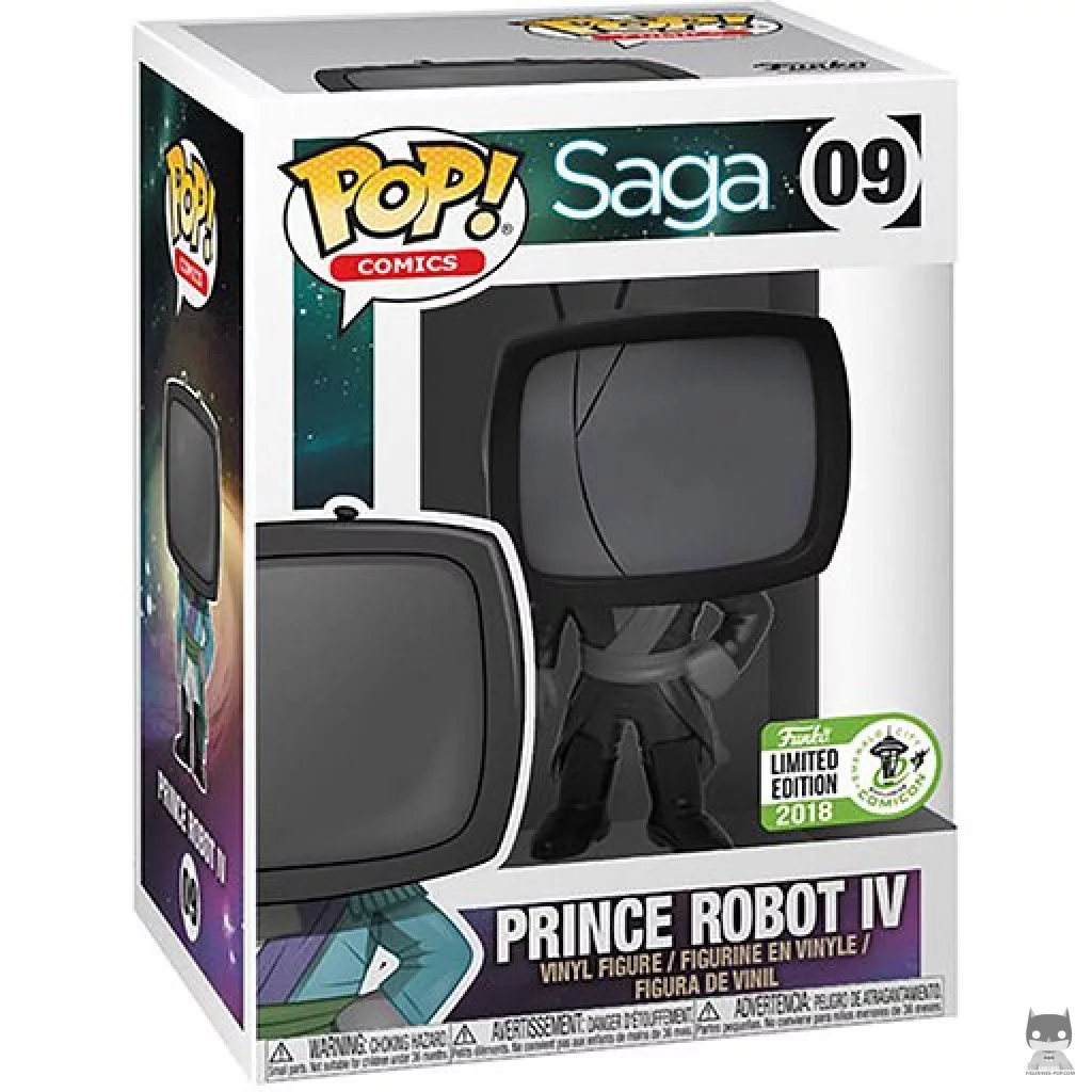 Prince Robot IV (Black Suit) Funko Pop! figure in its box