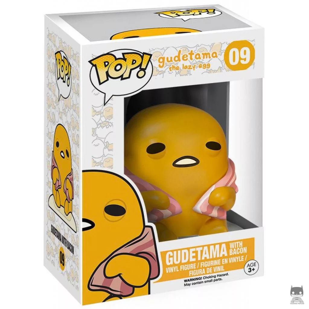 Gudetama with Bacon Funko Pop! figure in its box