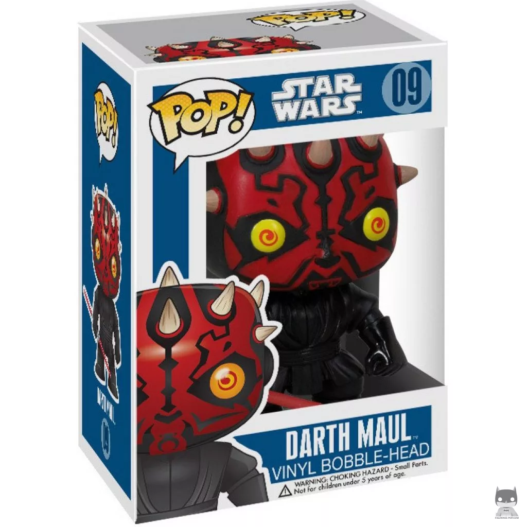 Darth Maul Funko Pop! figure in its box