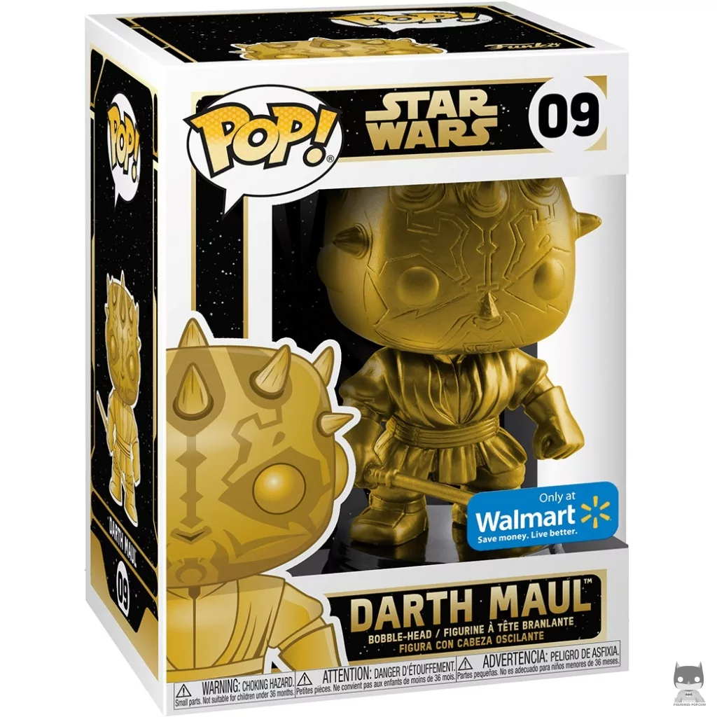 Darth Maul (Gold) Funko Pop! figure in its box
