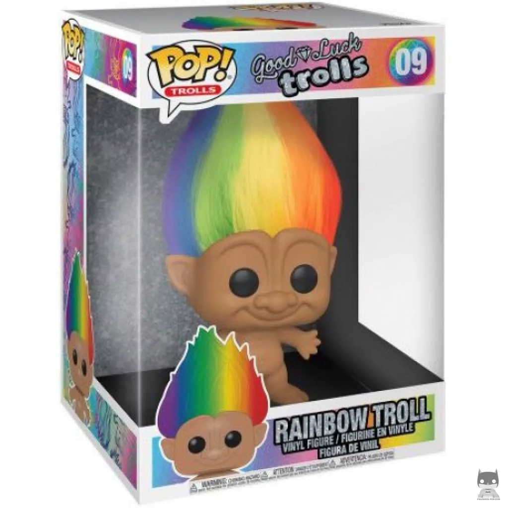 Rainbow Troll (Supersized) (Chase) Funko Pop! figure in its box
