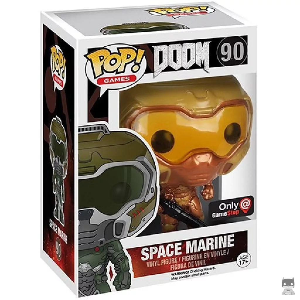 Space Marine (Gold) Funko Pop! figure in its box