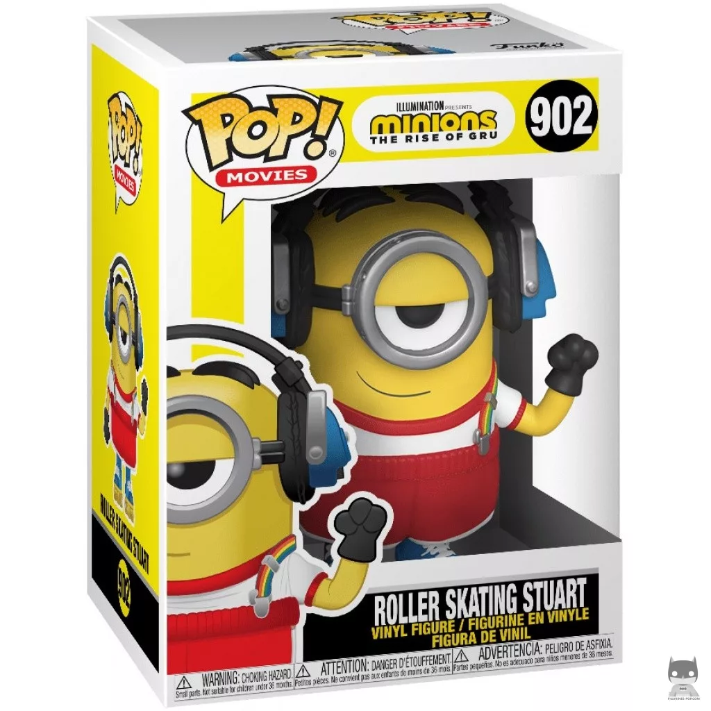 Roller Skating Stuart Funko Pop! figure in its box