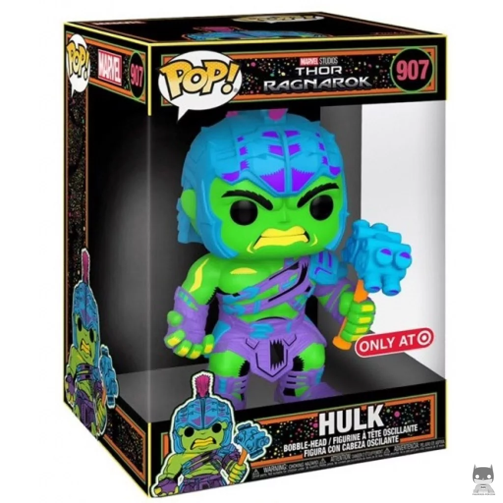 Hulk (Blacklight & Supersized) Funko Pop! figure in its box
