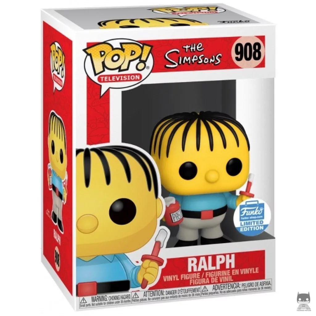 Ralph Wiggum Funko Pop! figure in its box