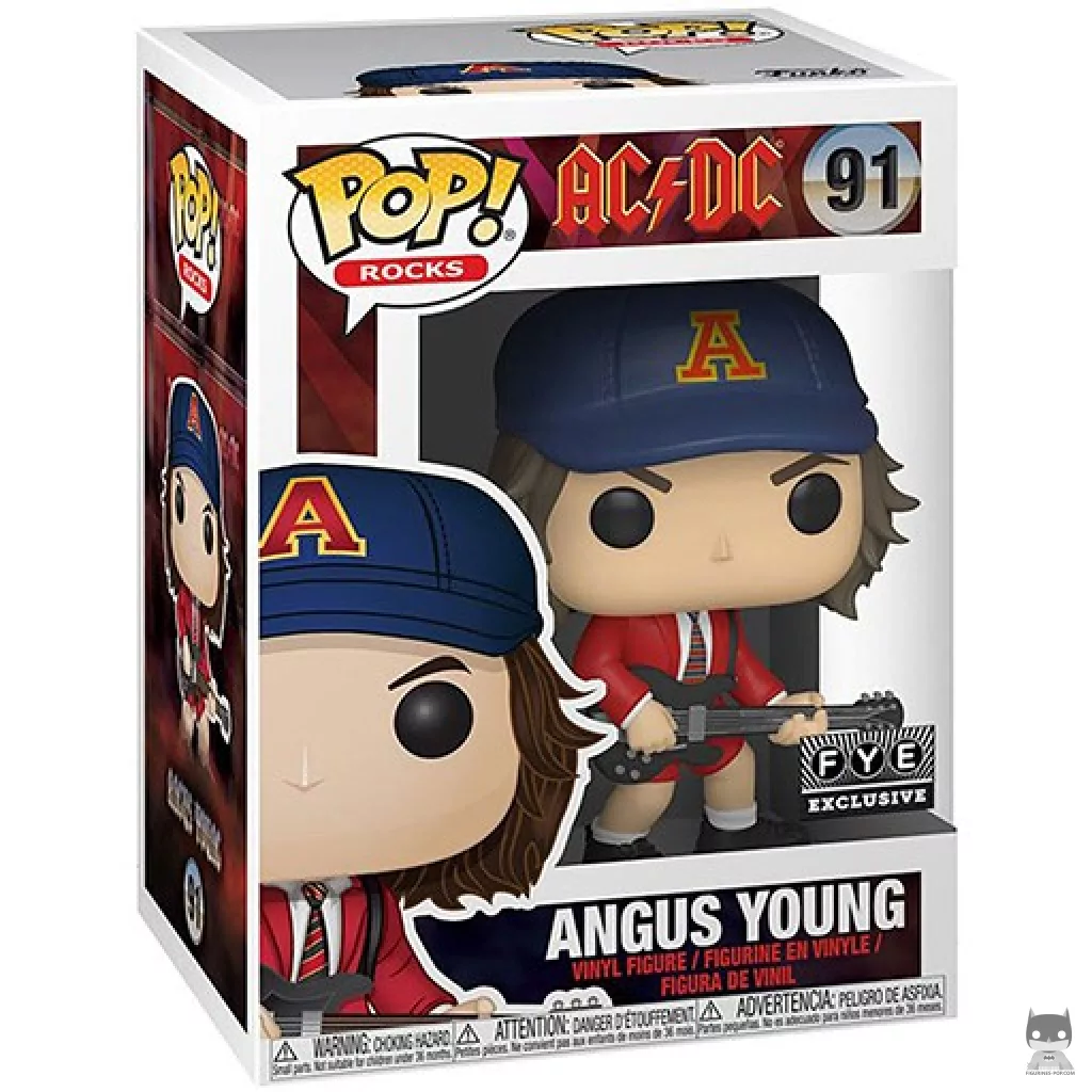 Angus Young (Red Jacket) Funko Pop! figure in its box