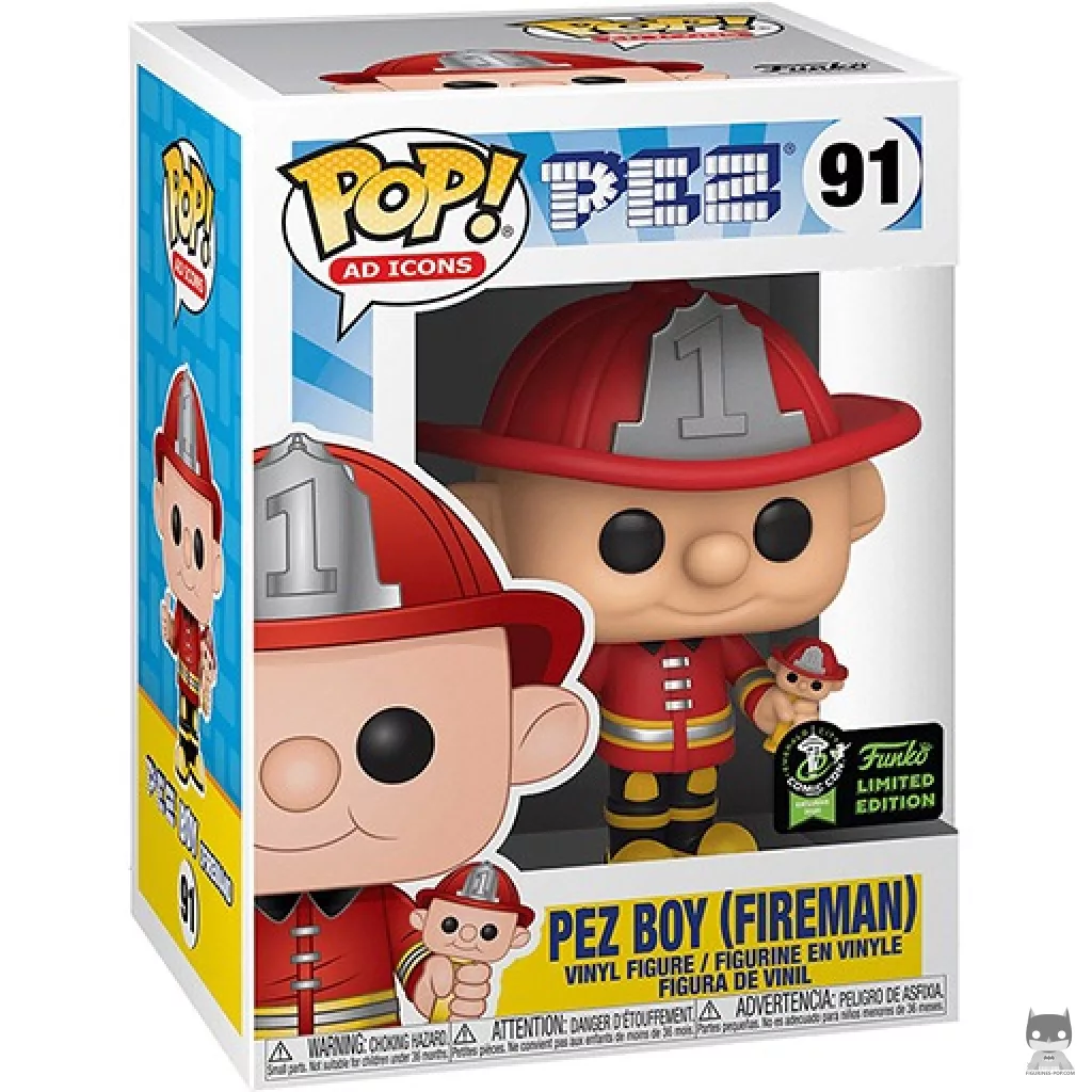 Pez Boy (Fireman) Funko Pop! figure in its box