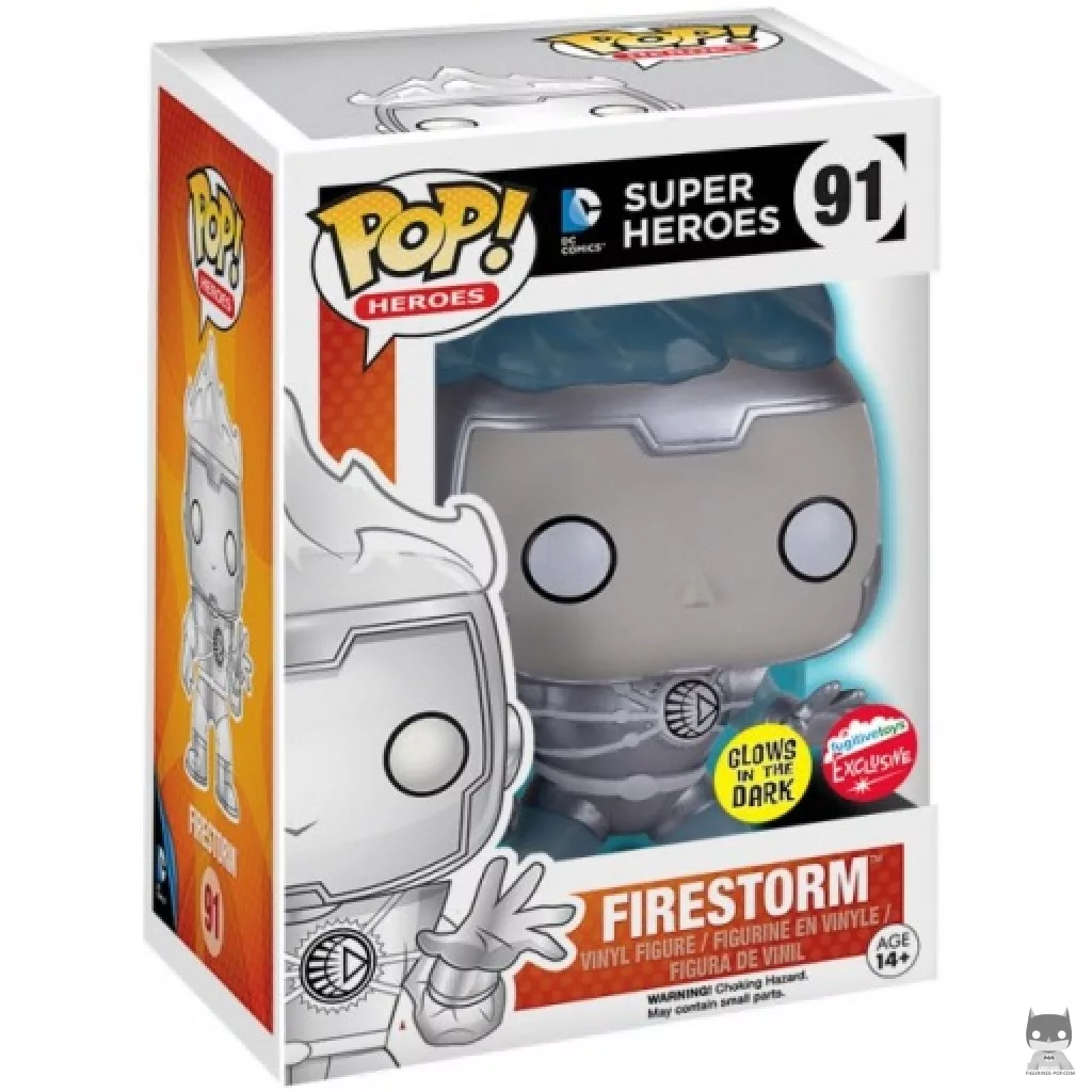 White Lantern Firestorm (Glow in the Dark) Funko Pop! figure in its box