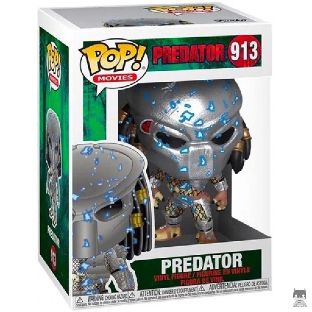 Predator with electric blue armor Funko Pop! figure in its box