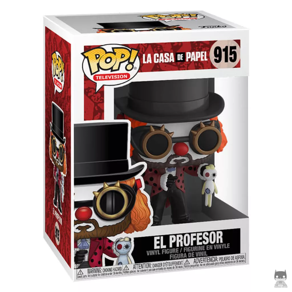 El Profesor Funko Pop! figure in its box