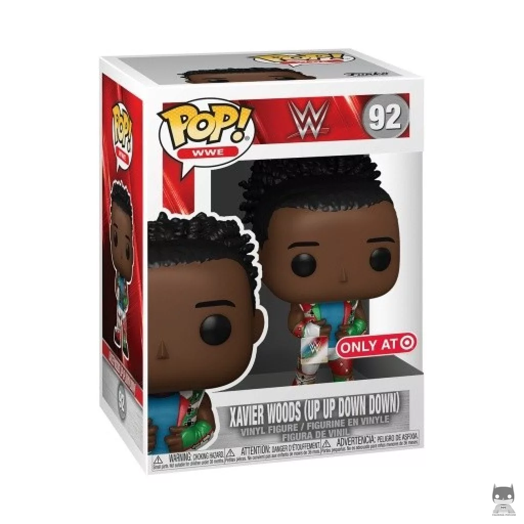 Xavier Woods Up Up Down Down (Metallic) Funko Pop! figure in its box