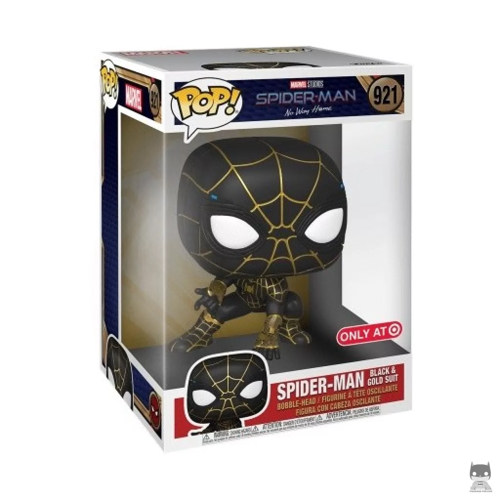 Spider-Man Black & Gold Suit (Supersized) Funko Pop! figure in its box