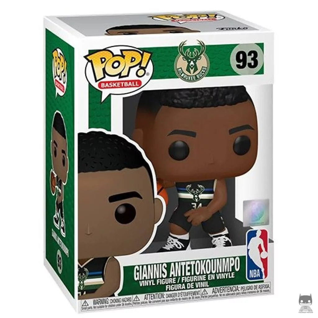 Giannis Antetokounmpo Funko Pop! figure in its box