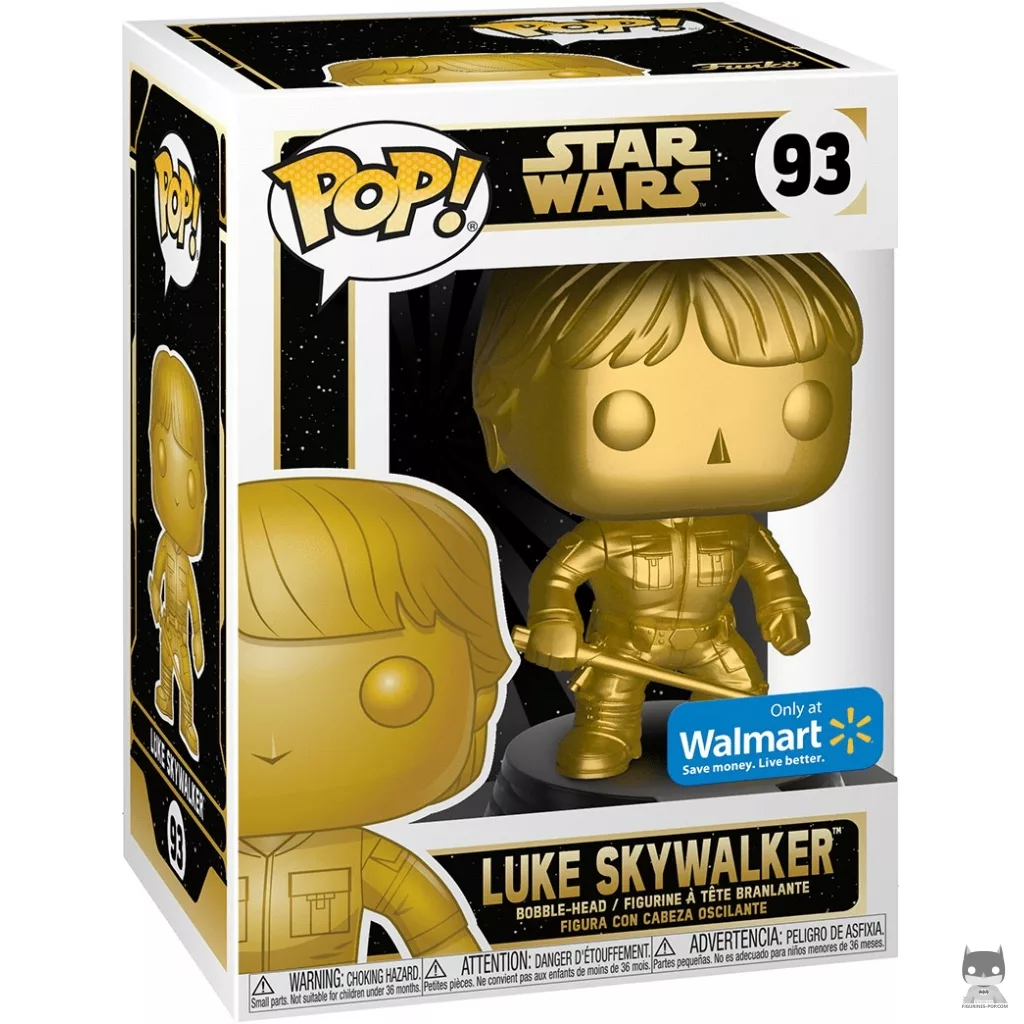 Luke Skywalker (Gold) Funko Pop! figure in its box