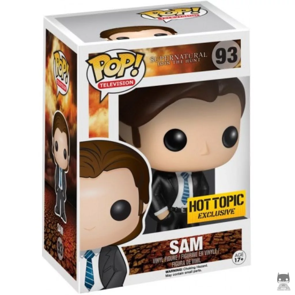 Sam Winchester in undercover outfit Funko Pop! figure in its box