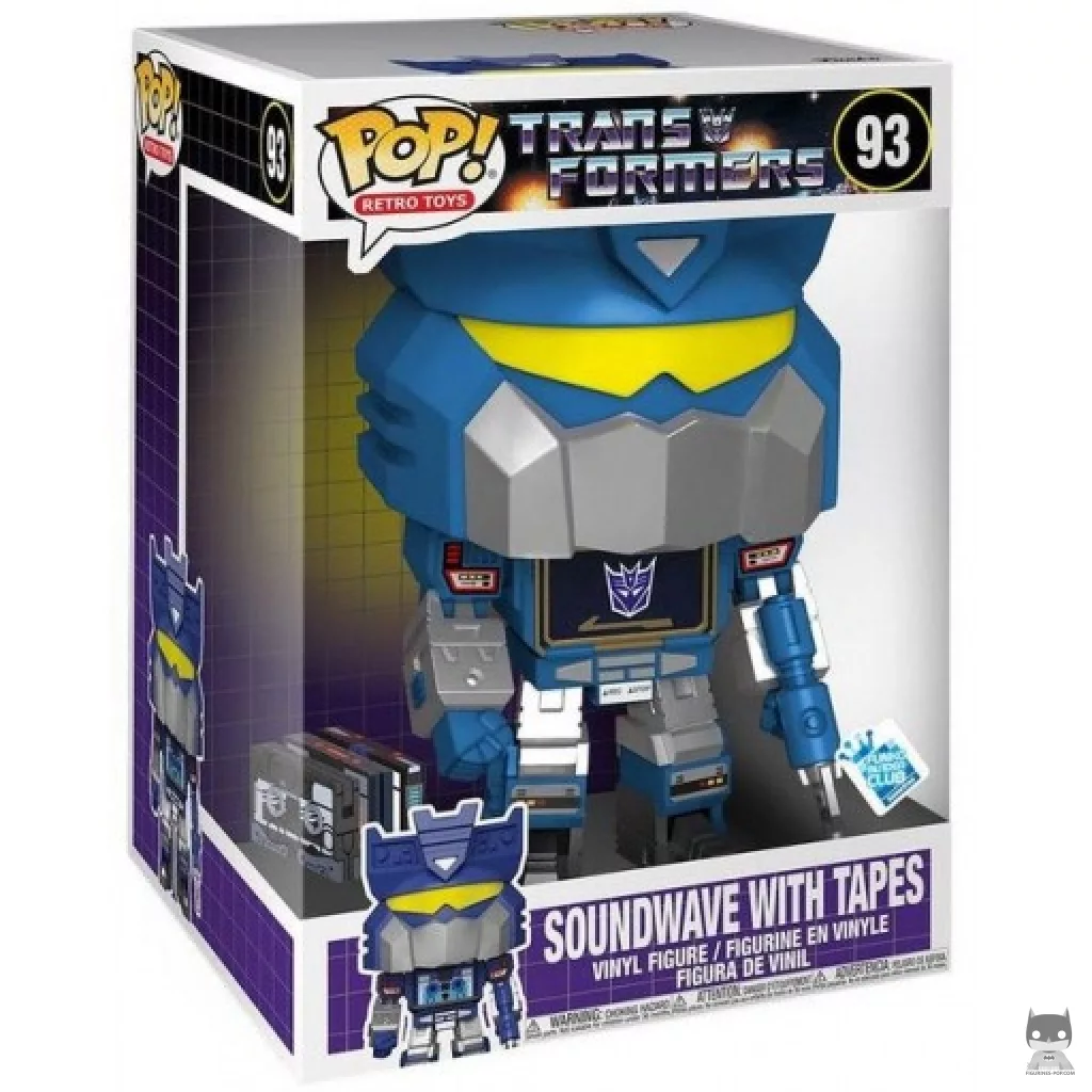 Soundwave with Tapes (Supersized) Funko Pop! figure in its box