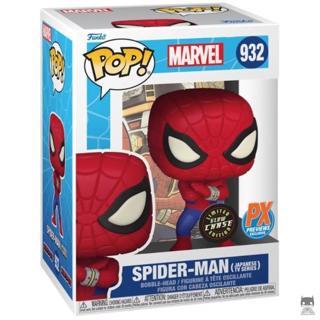 Spider-Man (Japanese TV Series) (Chase) Funko Pop! figure in its box