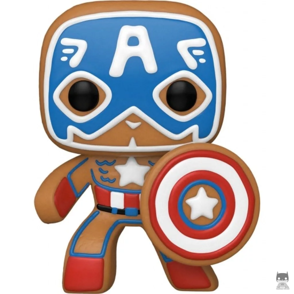 Gingerbread Captain America Funko Pop! figure (Marvel Comics)