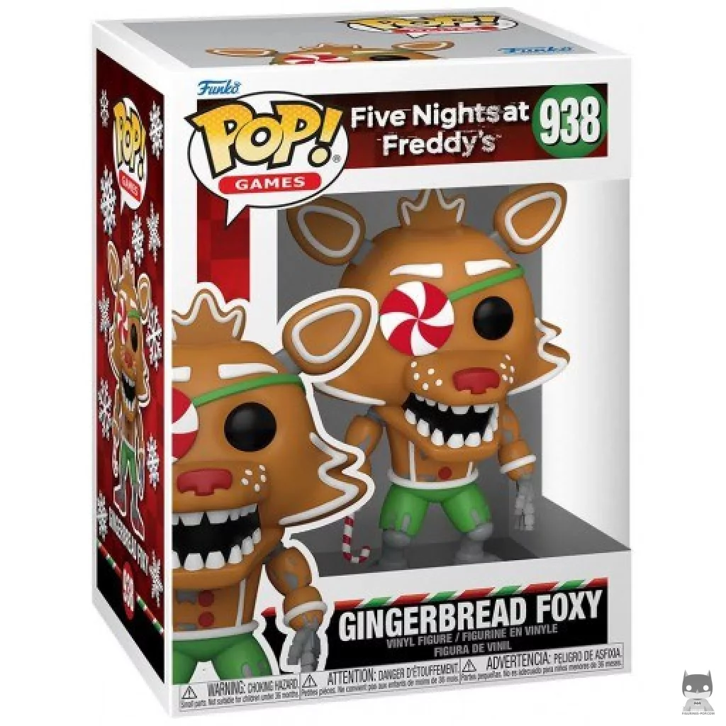 Gingerbread Foxy Funko Pop! figure in its box