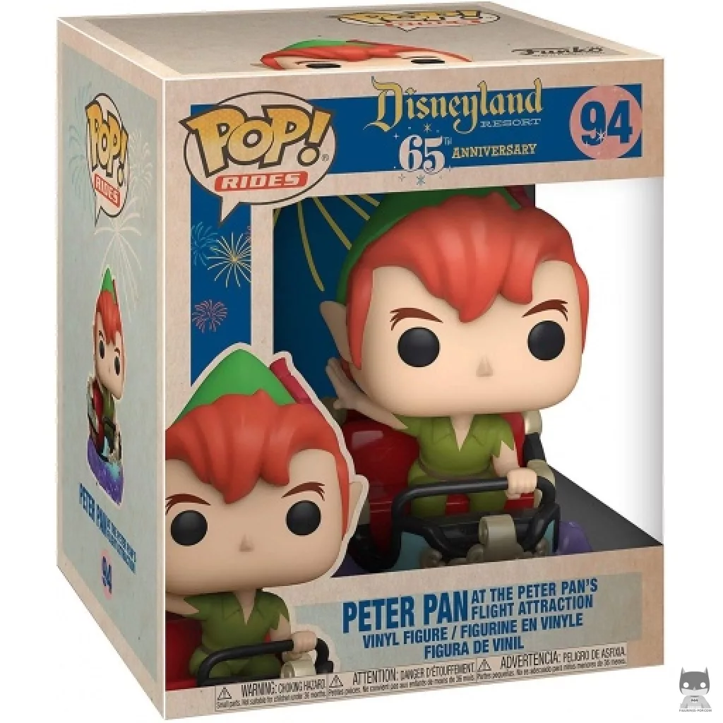 Peter Pan at the Peter Pan's Flight Attraction Funko Pop! figure in its box