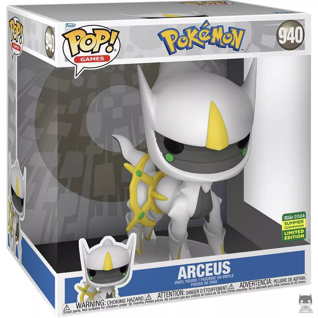 Arceus (Supersized) Funko Pop! figure in its box