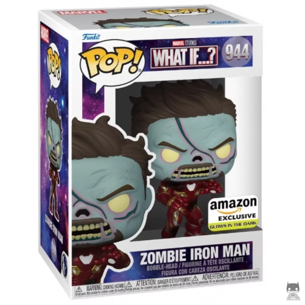Zombie Iron Man (Glow in the Dark) Funko Pop! figure in its box