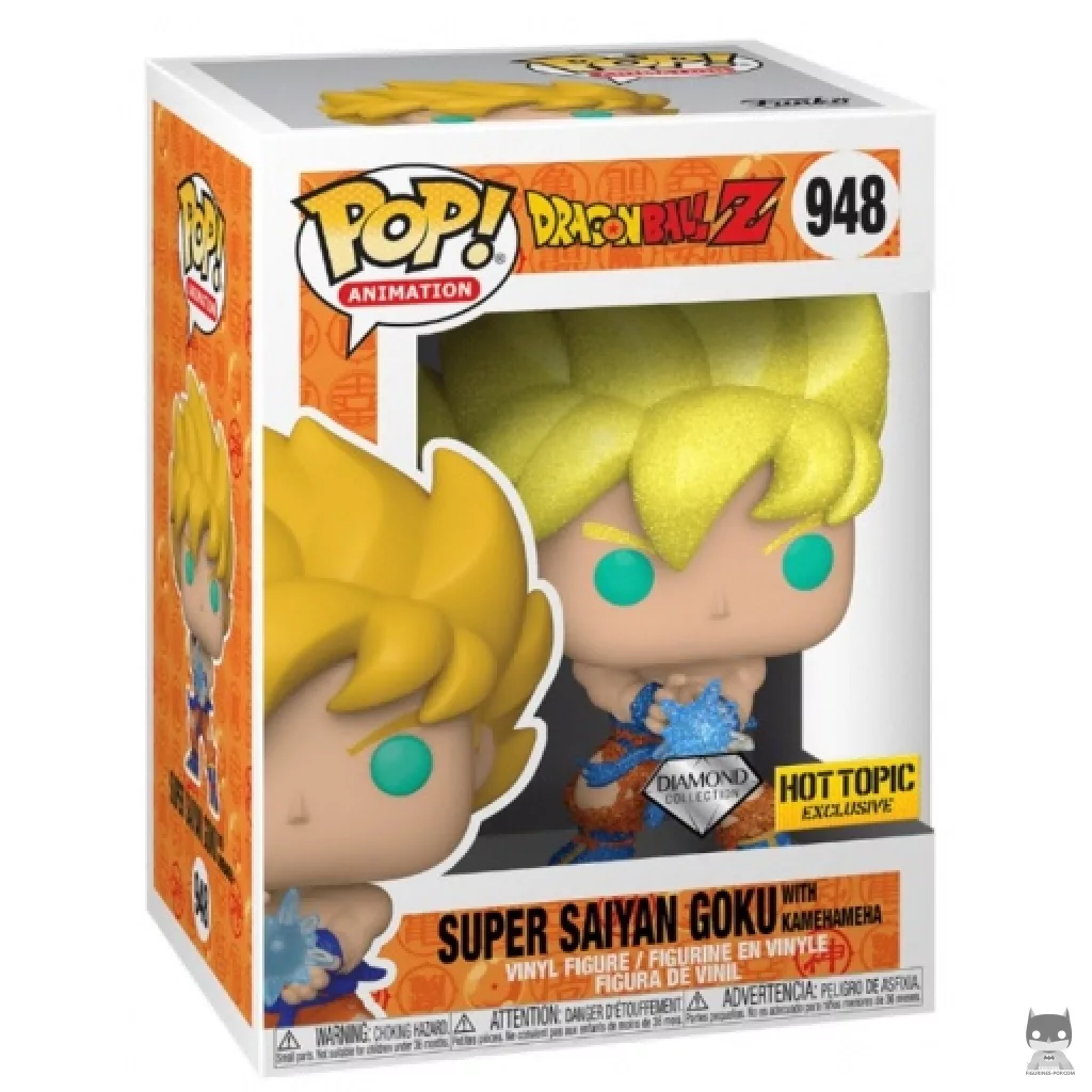 Super Saiyan Goku with Kamehameha (Diamond Glitter) Funko Pop! figure in its box